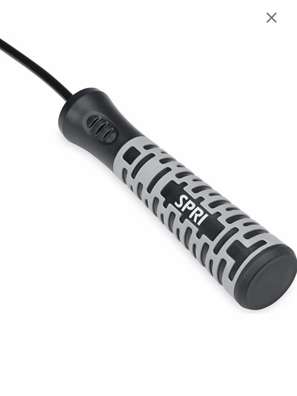 NIB SPRI Sure-Grip Adjustable Speed Rope — Black - Picture 4 of 4
